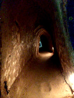 inside a tunnel