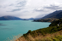 Looking north along the road to Glenorchy from Queenstown
