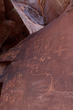 Atlatl Rock Petroglyphs - Valley of Fire State Park, Nevada