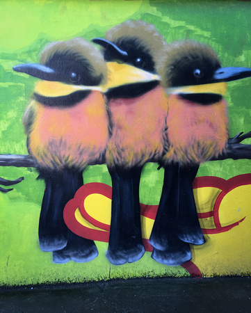 mural - 3 birds